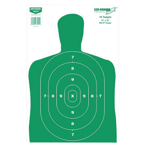 Birchwood Casey EZE-Scorer Silhouette Paper Targets  100 Pack (Green/White)