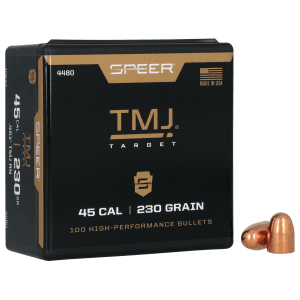 Speer 45 Cal 230gr TMJ Projectiles 100/Box for Target Shooting