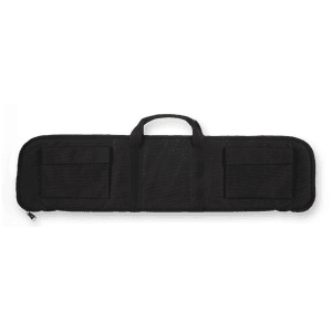 Bulldog Black Nylon Tactical Shotgun Case - Smooth Finish  Water Resistant  Heavy Duty Zipper BD492