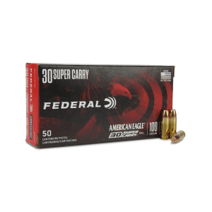 Federal American Eagle 30 Super Carry 100GR FMJ Ammo (Box)