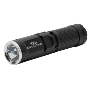 Cyclops Pocket Rechargeable LED Flashlight  400 Lumens (Black)
