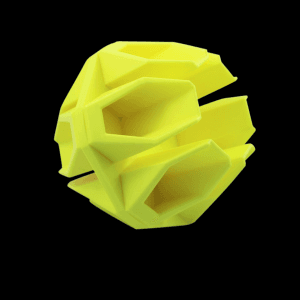 Birchwood Casey Ground Strike Hex Impact Target Ball (Yellow)