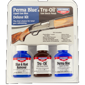 Birchwood Casey 20001 Deluxe Perma Blue  TruOil Gun Stock Finishing Kit