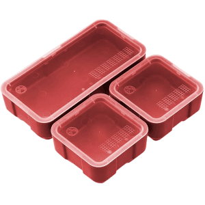 Magpul DAKA Storage Polymer Red - (1) 2x4 / (2) 2x2 Bins