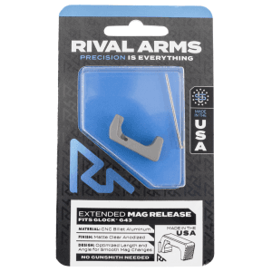 Rival Arms Aluminum Extended Magazine Release for Glock 43