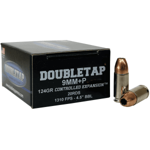 Doubletap Ammo  9mm 124 Gr +P Controlled Expansion JHP (Box)