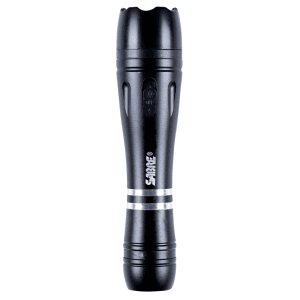 Sabre Aluminum Black Tactical Stun Gun with Flashlight 2.51 uC