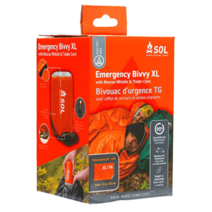 Survive Outdoors Longer (SOL) Emergency Bivvy  Size XL with Whistle (Orange)
