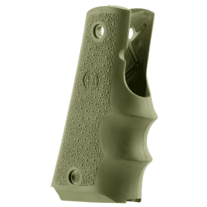 Hogue OverMolded OD Green Rubber Grip for 1911 Government