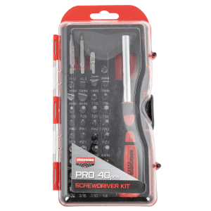 Birchwood Casey Pro 40 Piece Screwdriver Kit (Black/Red)