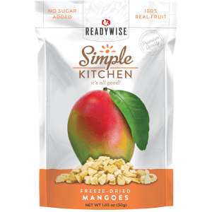 ReadyWise Simple Kitchen Freeze Dried Mango Pouch