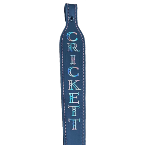Crickett Leather Rifle Sling Black with Pink Stitching 23 inch