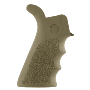 Hogue OverMolded Desert Tan Rubber Grip for AR15 M16