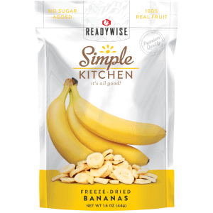 Simple Kitchen Freeze Dried Bananas 1 Serving Pouch