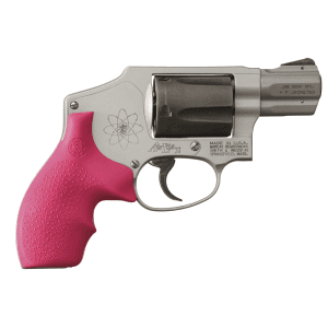 Hogue Rubber Bantam Grip SW J Frame Pink Cobblestone