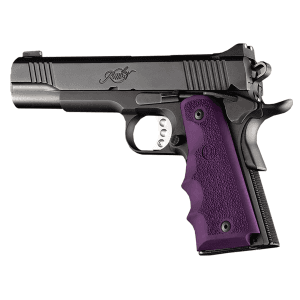 Hogue OverMolded Grip Finger Grooves Purple Rubber Cobblestone
