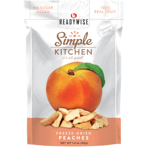 ReadyWise Simple Kitchen Freeze-Dried Peaches Pouch