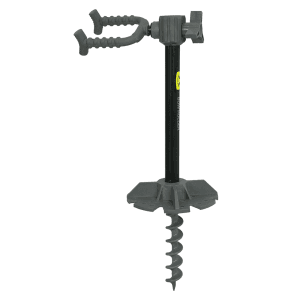 Hawk Earth Anchor Bow Holder Black Plastic Adjustable