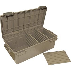 MTM Case-Gard Divided Ammo Crate Beige