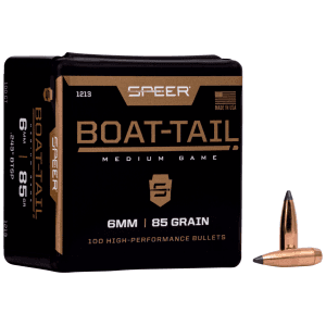 Speer 6mm .243 85gr Jacketed Soft Point Boat Tail Projectiles
