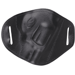 Bulldog Molded Black Leather Right Hand Belt Slide Revolver Holster MLBRS