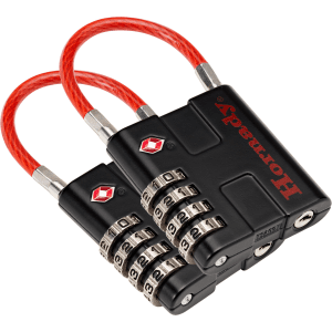 Hornady Rapid Safe TSA Lock Black Red 4-Digit Combination