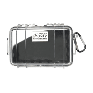 Pelican 1050 6.3 x 3.7 Micro Case (Black/Clear)