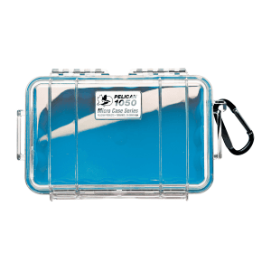 Pelican 1050 6.3 x 3.7 Micro Case (Blue/Clear)