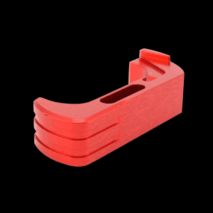 Cross Armory Mag Catch Glock Gen4/5 Red Anodized Aluminum
