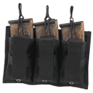Bulldog Tri-Double Mag Pouch Black Belt Loop