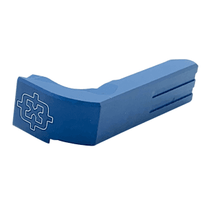 Cross Armory Mag Catch Glock Gen1-3 Blue Aluminum Extended