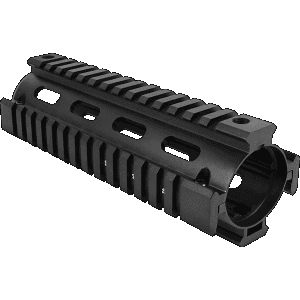 Aim Sports MT021 M4 Handguard 6 Carbine Style Made of Aluminum with Black Anodized Finish Quad Rail
