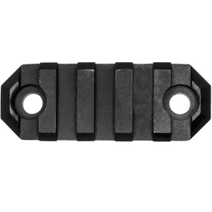 GrovTec US Inc 2.2 Inch 5 Slot Black Anodized Picatinny Rail