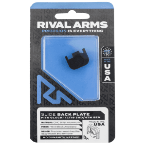 Rival Arms Aluminum Slide Cover Plate for Glock Gen3/4 Black