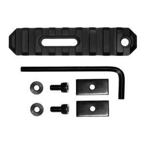 GrovTec US Inc 3.8 Inch 9 Slot Picatinny Rail Black Anodized