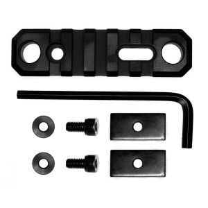 GrovTec US Picatinny Rail 3.1 Inch 5 Slot Black Anodized