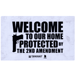 TekMat 2nd Amendment Door Mat White/Black 42 inch