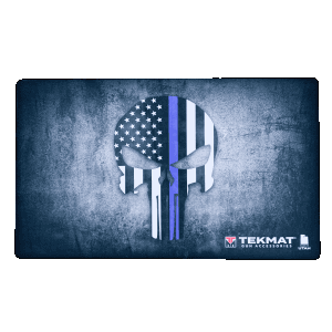 Blue Line Punisher Door Mat Multi Color Rubber 42 inch