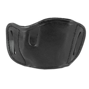 Bulldog Cases Molded Leather OWB Holster  Right Hand  Size Medium (Black)