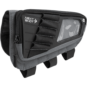 Allen Next Shot Cody Buttstock Pouch 5rd Rifle 223 300 Win Magnum Gray