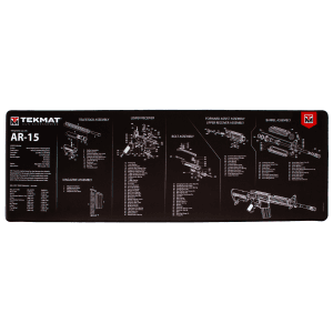 TekMat TEKR44AR15 AR15 Ultra 44 Cleaning Mat AR15 Parts Diagram 15 x 44