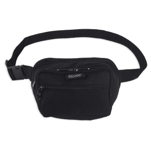Bulldog Cases Fanny Pack Holster  Ambidextrous  Size Medium (Black)