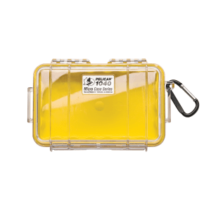 Pelican 1040 6.5 x 3.9 Micro Case (Yellow/Clear)