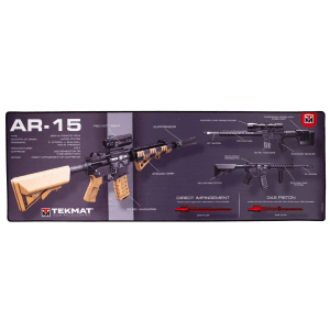 TekMat TEKR44AR15WPD AR15 Weapons Platform Design Ultra 44 Cleaning Mat AR15 Weapons Platform Diagram 15 x 44