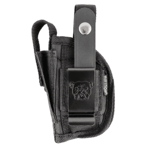 Bulldog Extreme Black Nylon Size 19 Handgun Belt Holster Ambidextrous Clip S&W Bodyguard FSN19SC