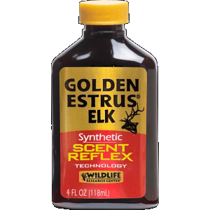 Wildlife Research Golden Estrus Synthetic Elk Scent 4 oz Bottle