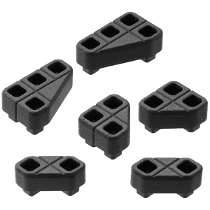 Magpul DAKA Angled Block Kit Black Polypropylene