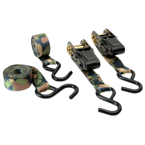 HME Camo Ratchet Tie Down Straps 4 Pack 8' Polyester