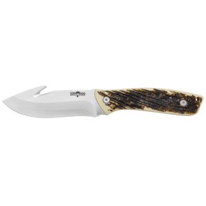 Camillus Western Crosstrail 4.25 Gut Hook Knife Stag Handle
