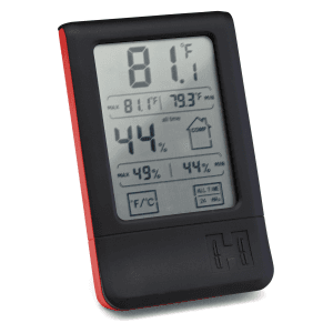 Hornady Digital Hygrometer Red with Large Touchscreen Display